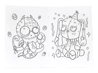 РАСКРАСКА - СТРАШИЛКА. СТРАШНЫЕ НЯШКИ