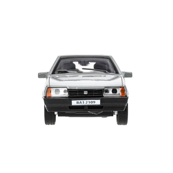 Machine en métal vaz-2109 "СПУТНИК" 12 cm, double, bagage, инер, серебряный, кор. Parc technologique dans le cor.2*36шт