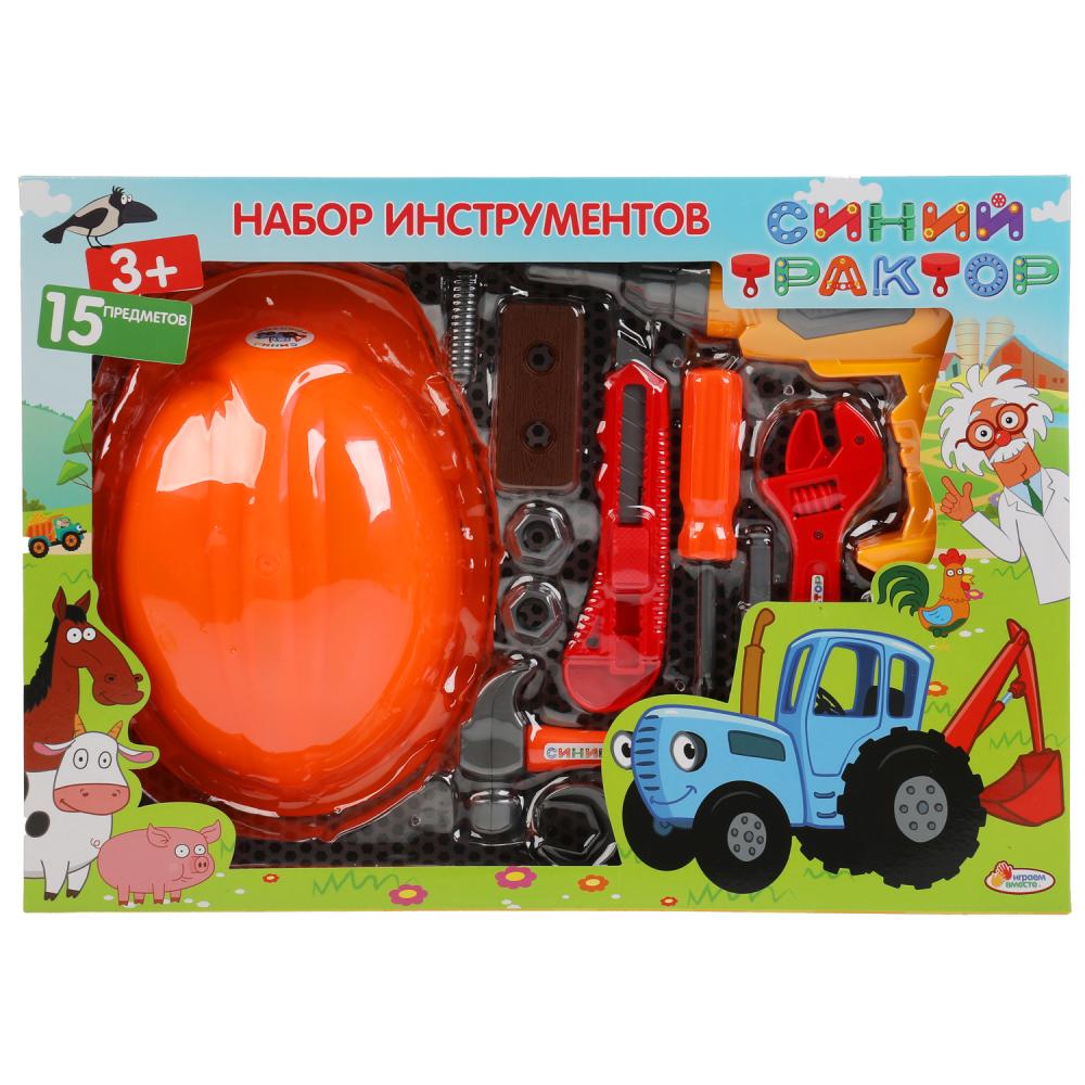 Набор инструментов Синий ТРАКТОР 42,5*6*30см ИГРАЕМ ВМЕСТЕ в кор.2*6шт