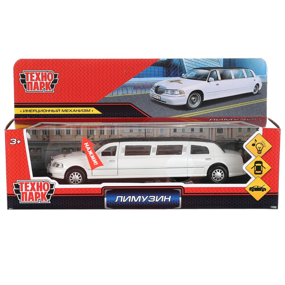 LIMO80208-18SL-MIX 313421 Машина металл свет-звук ЛИМУЗИН 18 см, двери, капот, инерц, ассорт, кор.
