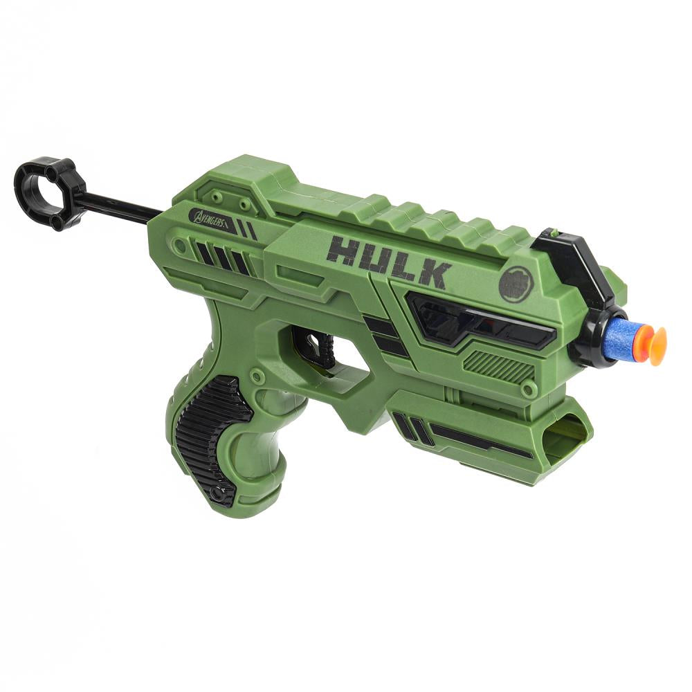 Бластер с мягкими пулями, фигурка, команда мтителей, коробка 36*5,5*20 см - в кор.2*36шт