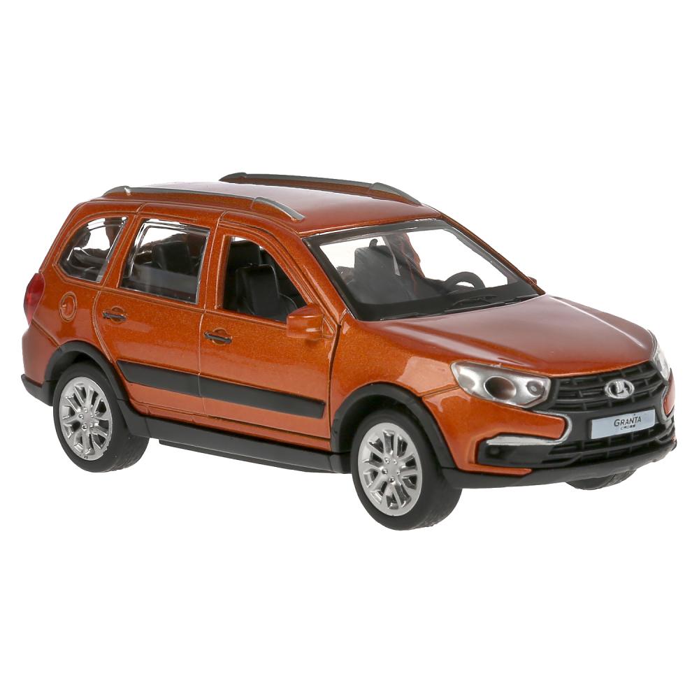 Машина металл "lada granta cross 2019" 12см, откр.двери,инерц.золотой в кор. Технопарк в кор.2*36шт