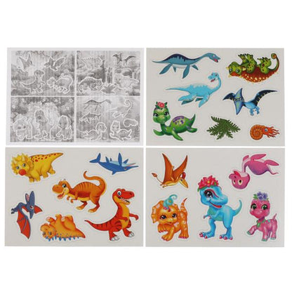 Dinosaures. Mettez les lèvres dans le coffre. Умные игры в кор.20шт