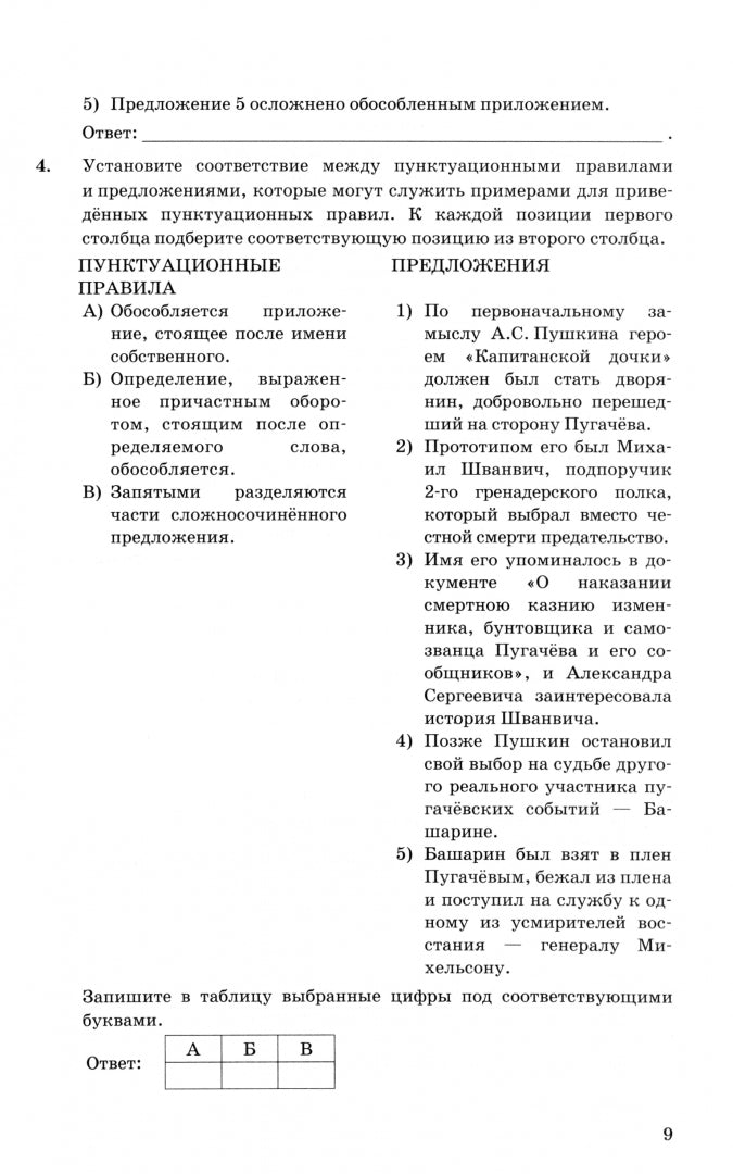 Егораева. ОГЭ 2025. Русский язык. Типовые тестовые задания. 10 вариантов.