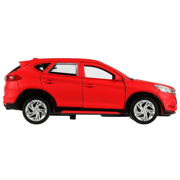 TUCSON-12FIL-RD336378 Машина металл HYUNDAI TUCSON длина 12 см, двери, багаж., инер, красный, кор. Т
