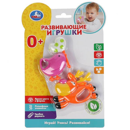 Развивающие игрушки олень и птичка на листе Умка в кор.4*36шт