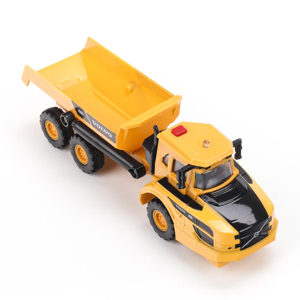 Machine en métal de couleur noire VOLVO КАРЬЕРНЫЙ САМОСВАЛ 16 см, двер, подв дет, кор. Parc technologique dans le cor.2*36шт