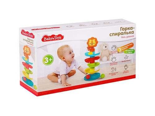 Игрушка Горка-спиралька. Пять уровней Baby toys, 8,7*37,5*22 см