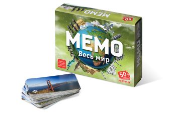 Игра настольная Мемо "Весь мир" (50 карточек)