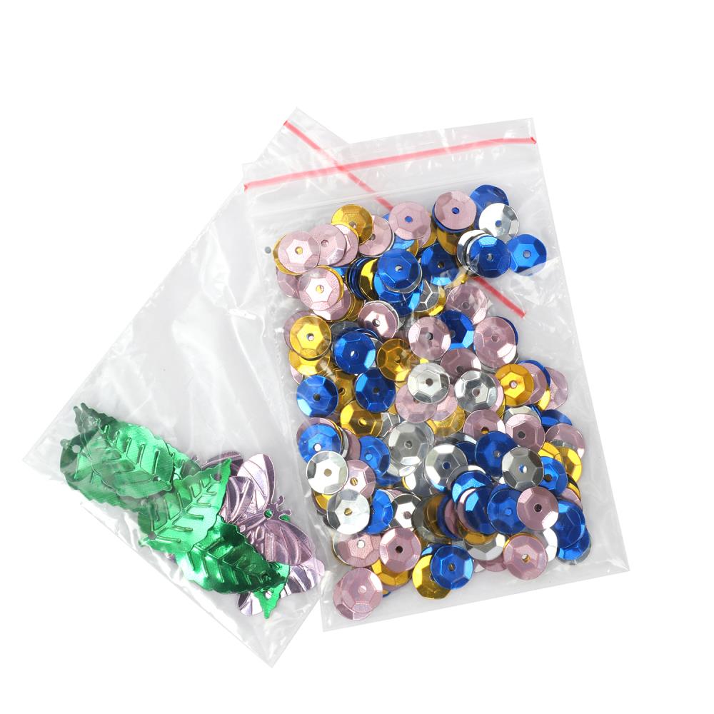 Аппликация пайетками 3D котик в корзинке МУЛЬТИ АРТ в кор.100шт