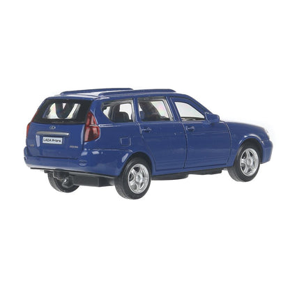 Machine en métal LADA PRIORA pour une voiture de 12 cm, deux roues, un moteur, une carrosserie, dans la couleur. Parc technologique dans le cor.2*36шт