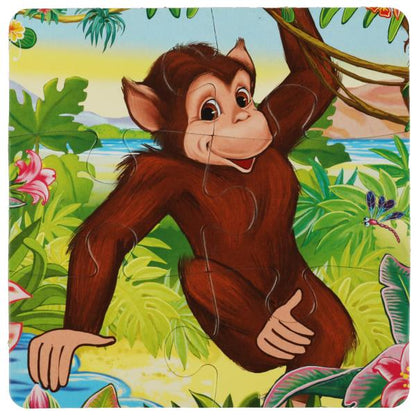 Зоопарк.Степанов В.А. Книга-пазл. 2в1. 160х160 мм. Картонная склейка. 10 стр. Умка в кор.28шт