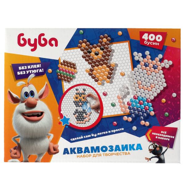 Набор д/детского тв-ва БУБА аквамозаика 400 бусин МУЛЬТИ АРТ в кор.48шт