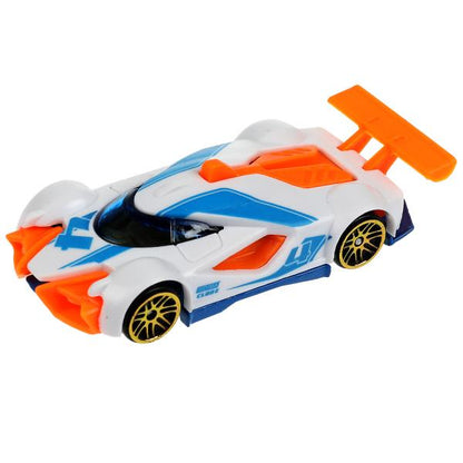 Machine en métal ROAD RACING SUISSE 7,5 cm, dans un assortiment, en blister. Parc technologique en cor.2*360шт