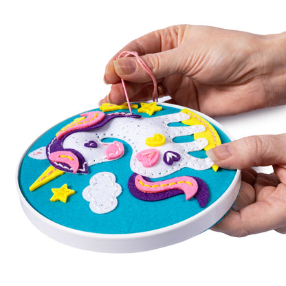 Набор для творчества. Panno из фетра на пяльцах "Единорог"