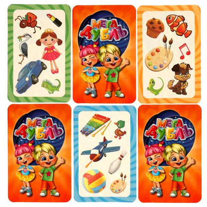 Megadubul 5 en 1. 80 cartes 230х230х45 mm. Умные игры в кор.12шт