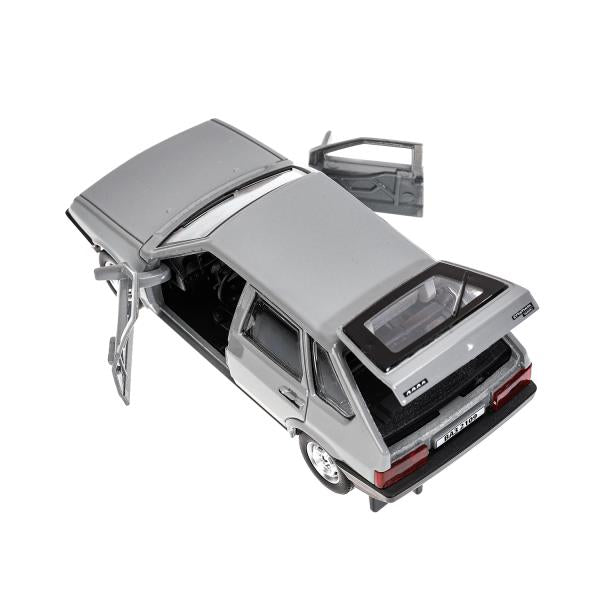 Machine en métal vaz-2109 "СПУТНИК" 12 cm, double, bagage, инер, серебряный, кор. Parc technologique dans le cor.2*36шт