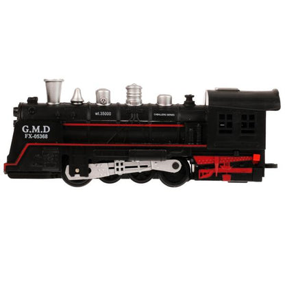 Железная дорога свет-звук, длина пути 282, кор.47,5*31,5*4см ИГРАЕМ ВМЕСТЕ в кор.2*18шт