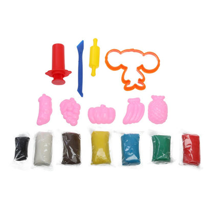 Набор с тестом для лепки и формочками Чебурашка вкусняшки для чебурашки МУЛЬТИ АРТ в кор.8шт