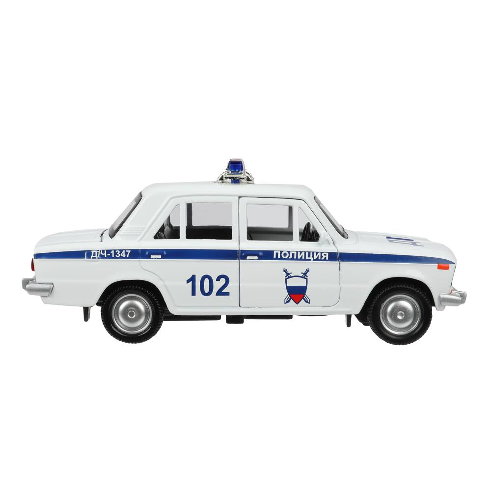 Модель пластик ГАРАЖ ПОЛИТИЯ 20,5 см, ваз 2106, син, кор. Технопарк в кор.24шт
