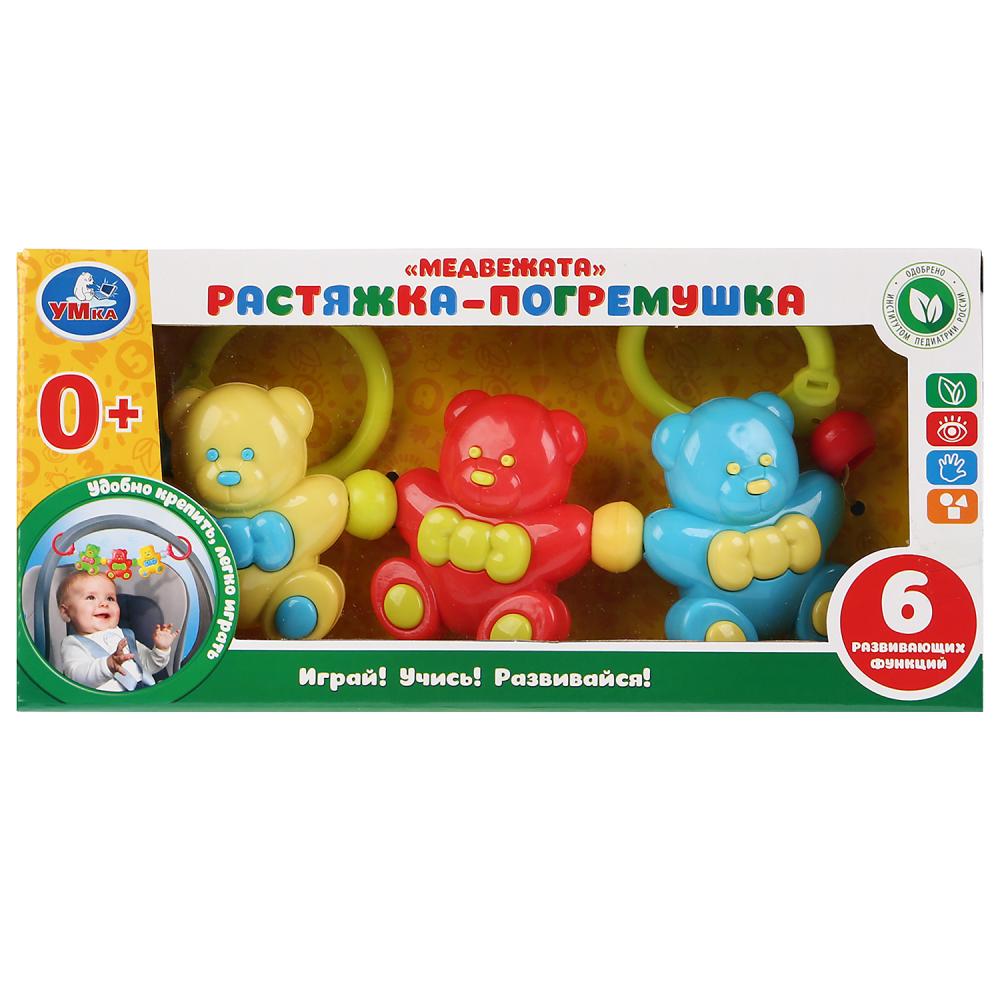 Погремушка-растяжка медвежата "Умка" в русс. кор. в кор.2*60шт