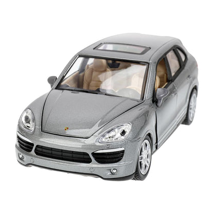 Машина металл свет-звук PORSCHE cayenne, 18,7 см, двери, капот, багажник Технопарк в кор.2*6шт
