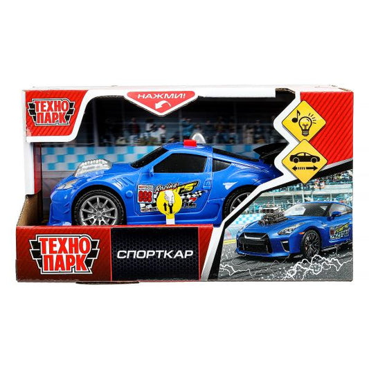 Machine en plastique de 15 cm, инерция, синий, кор. Parc technologique dans le cor.2*48шт