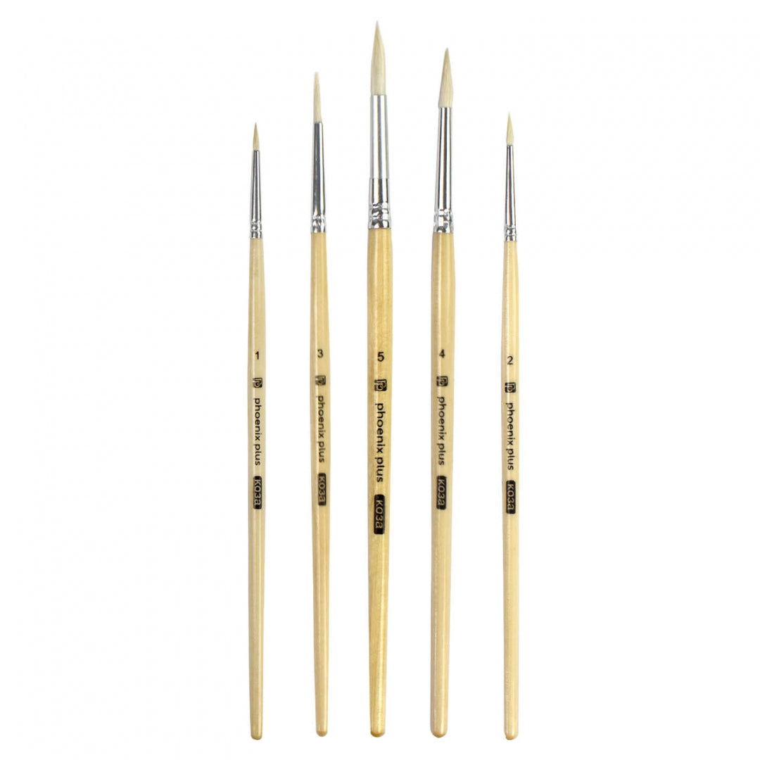 Набор кистей худ. 5шт коза круг. Арт-братва,66074