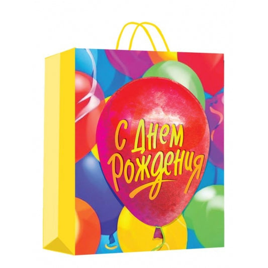 Пакет подарочный МАТОВЫЙ мл,день рождения,140 гр/м2 ЧУДО ПРАЗДНИК в кор.10*12шт