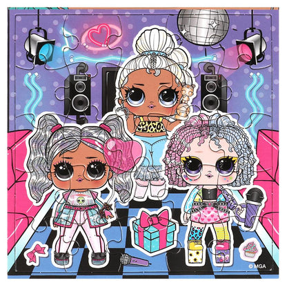 L.O.L. Пазлы в коробке, набор 4 в 1: 9, 16, 25, 36 деталей. 175х175х50 мм. Умные игры в кор.20шт