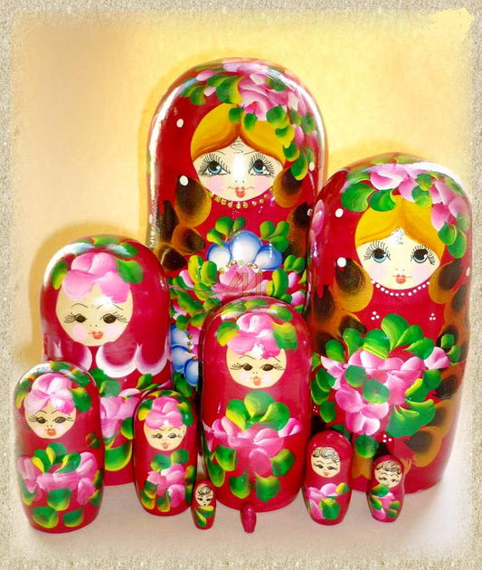 Матрешка 10 в 1 (расписная) большая арт.7704 (РНИ) /5