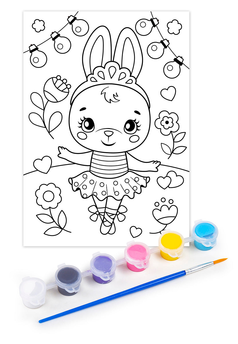 Набор для творчества. Раскраска с блестками "Заинька"