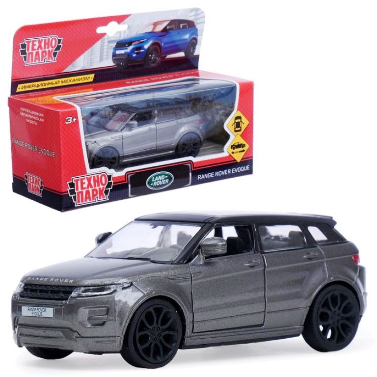 Машина металл LAND ROVER RANGE ROVER EVOQUE 12,5см, открыв двери,инерц,серый. Технопарк в кор.2*36шт