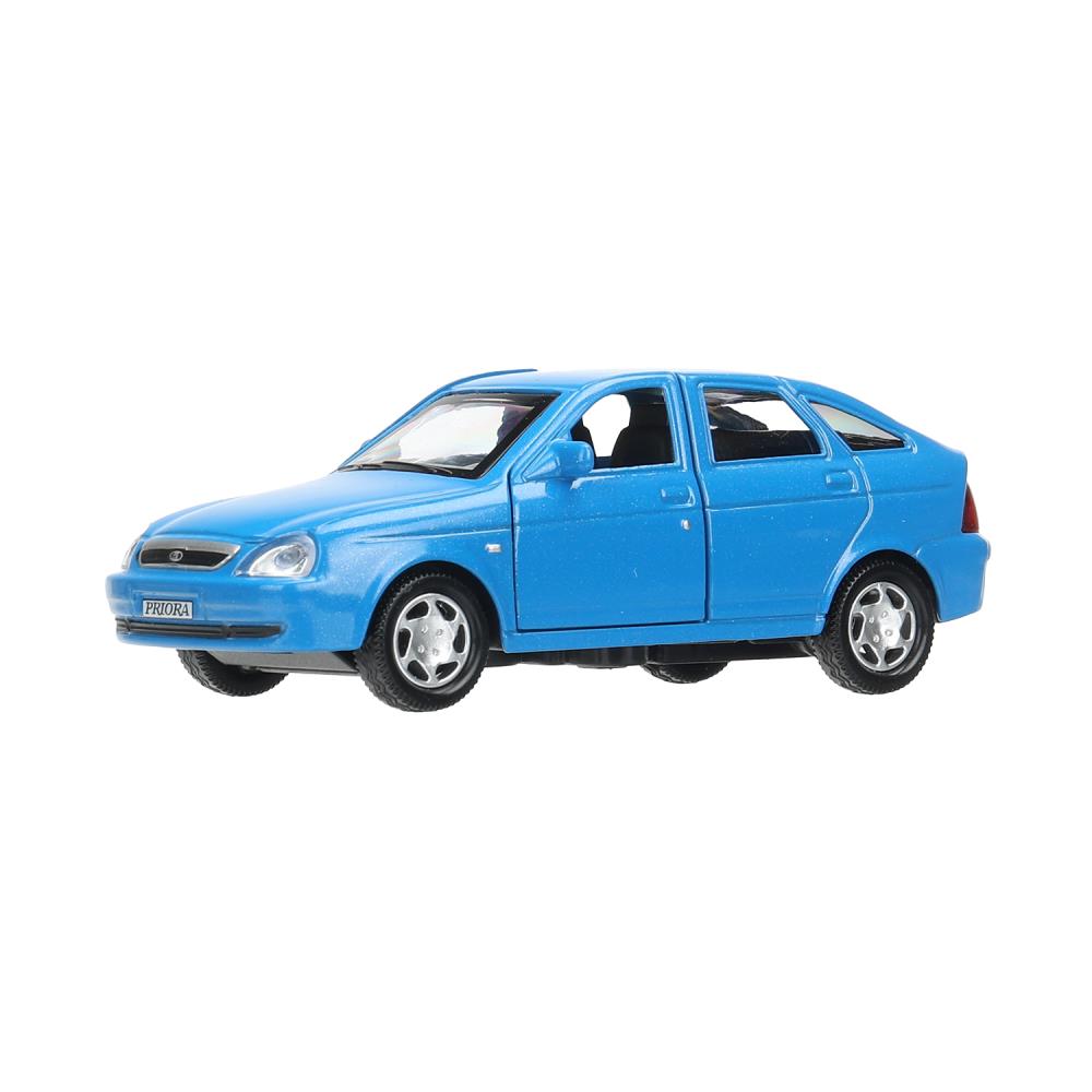 Машина металл LADA PRIORA 12 см, двери, инерц,синий перламутр,кор. Технопарк в кор.2*36шт