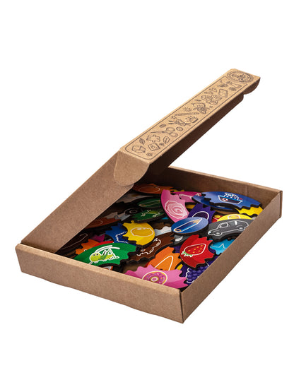 Пазлы из дерева. Mon premier paquet "Цвета" 60 эл