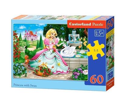Castorland. Пазл 60 MIDI арт.B-066056 "Принцесса с лебедем"