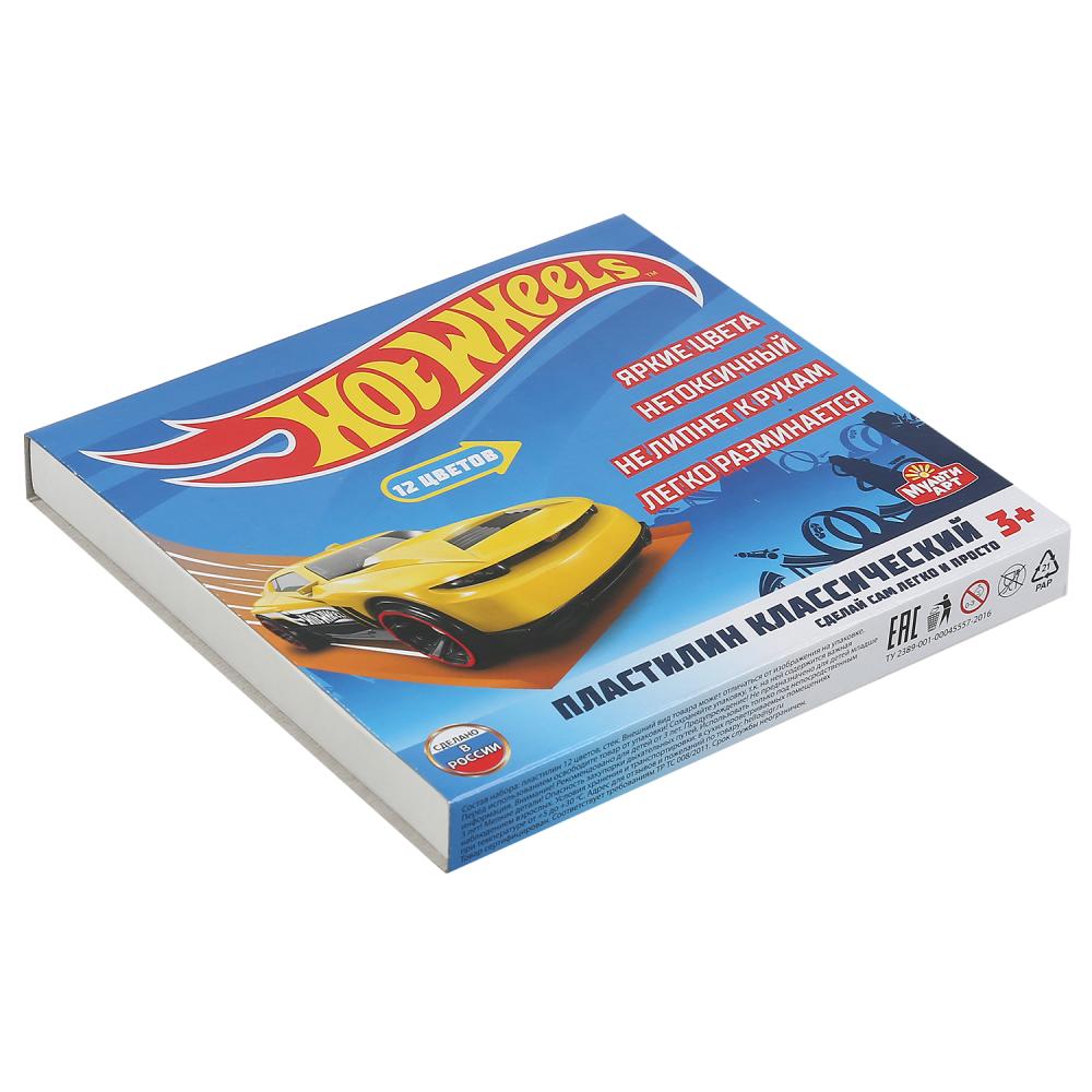 HOT WHEELS Пластилин классический, 12 цв (180 г) MULTIART в кор.16шт