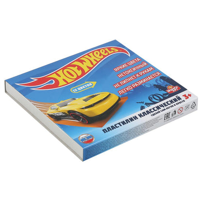 HOT WHEELS Пластилин классический, 12 цв (180 г) MULTIART в кор.16шт