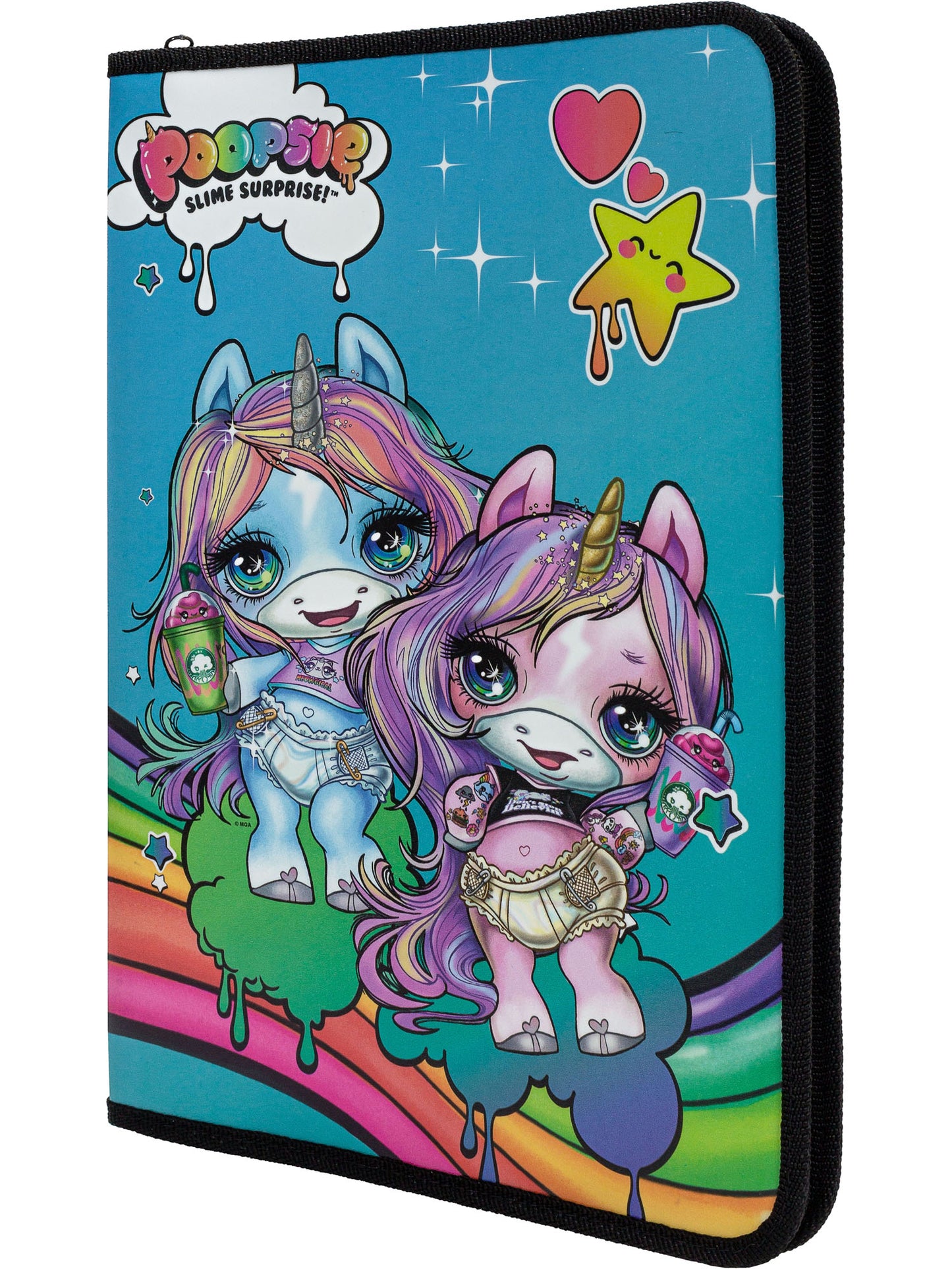 Папка для тетрадей A4 Poopsie молния с 3-х сторон 33 x 23,5 x 3