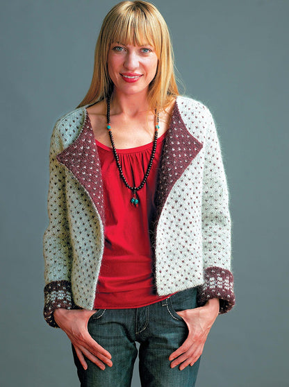 Библия необычных узоров для вязания спицами: 50 двусторонних мотивов и 12 моделей трансформеров