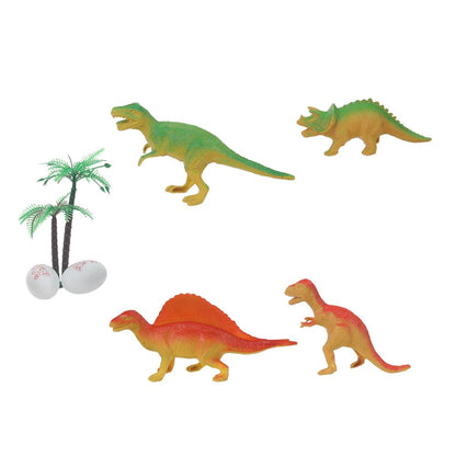 Набор игрушек пластизоль из 4-х динозавров в пакете ИГРАЕМ ВМЕСТЕ в кор.2*192наб