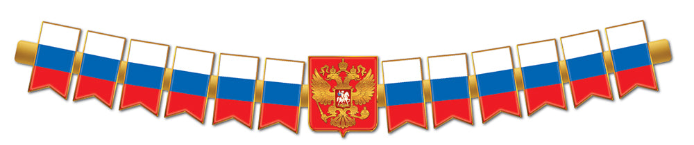 ГР1-17433 Гирлянда (1,65 м). Патриотическая с Российской с символикой