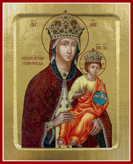 Икона Пресвятой Богородицы, Рудненская (на дереве): 125 х 160