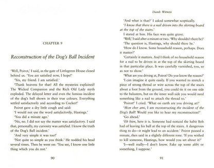 Dumb Witness, Christie, Agatha