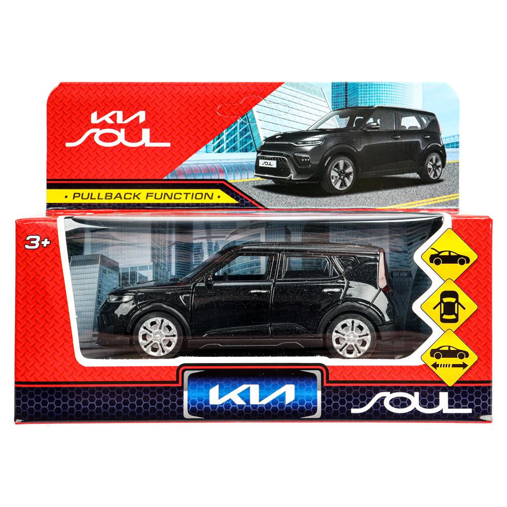 Машина металл KIA soul длина 12 см, double, багаж., инерц, черный, кор. Parc technologique dans le cor.2*36шт