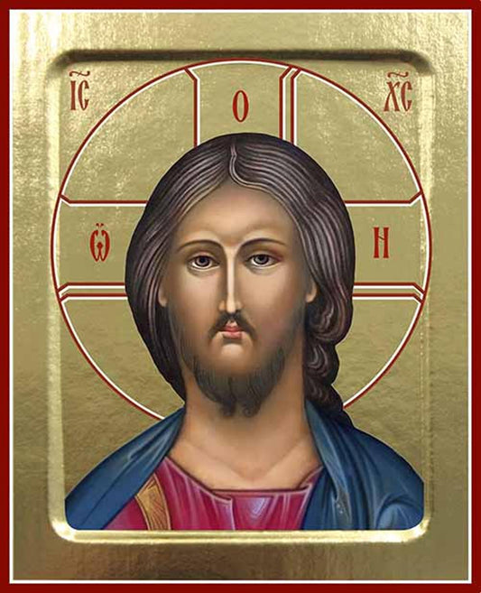 Икона Спасителя (оплечный) (на дереве): 125 х 160