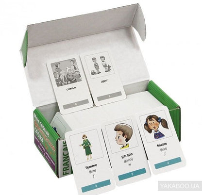 Тематические карточки. IQ тренажеры. Мои первые французские слова. 333 карточки для запоминан