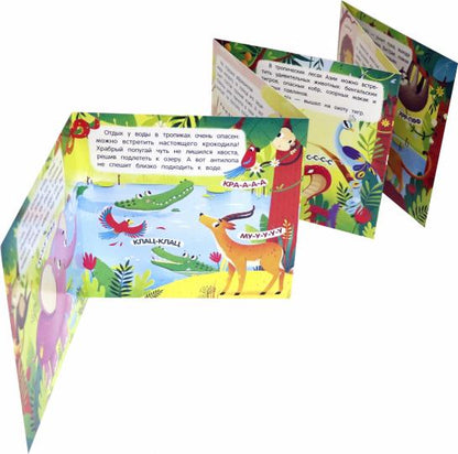 В жарких странах:книжка-гармошка