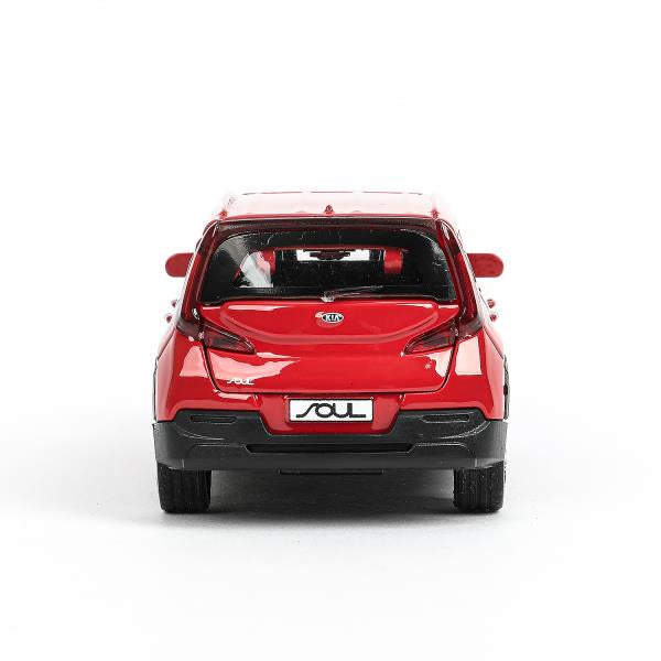 Машина металл KIA soul длина 12 см, двери, багаж., инерц, красный, кор. Parc technologique dans le cor.2*36шт