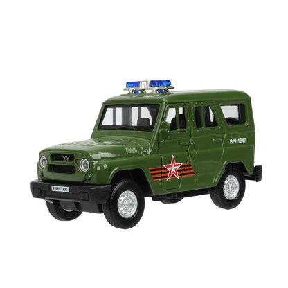 Machine en métal pour le travail du bois UAZ HUNTER АРМИЯ РОССИИ 12 см, двер, багаж, ин, кор. Parc technologique dans le cor.2*36шт